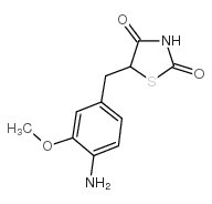 5-(4-Amino-3-methoxybenzyl)-2,4-thiazolidinedione结构式