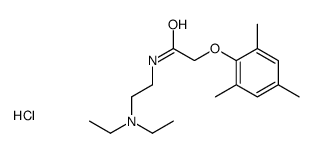 N-[2-(diethylamino)ethyl]-2-(2,4,6-trimethylphenoxy)acetamide,hydrochloride Structure