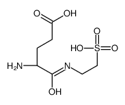 (4S)-4-amino-5-oxo-5-(2-sulfoethylamino)pentanoic acid Structure