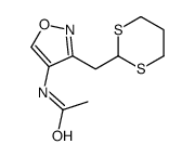 N-[3-(1,3-dithian-2-ylmethyl)-1,2-oxazol-4-yl]acetamide结构式