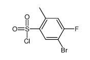 5-bromo-4-fluoro-2-methylbenzenesulfonyl chloride结构式