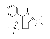 ((1-(methoxy(phenyl)methyl)cyclobutane-1,2-diyl)bis(oxy))bis(trimethylsilane) Structure