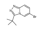 6-bromo-3-tert-butyl-[1,2,4]triazolo[4,3-a]pyridine结构式