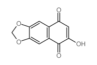 8-hydroxybenzo[f][1,3]benzodioxole-5,6-dione结构式