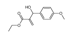 2-[hydroxy(4-methoxyphenyl)methyl]acrylic acid ethyl ester Structure
