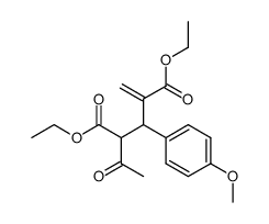 2-Acetyl-3-(4-methoxy-phenyl)-4-methylene-pentanedioic acid diethyl ester结构式