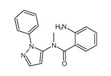 2-amino-N-methyl-N-(2-phenylpyrazol-3-yl)benzamide结构式