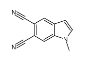 1-methylindole-5,6-dicarbonitrile Structure