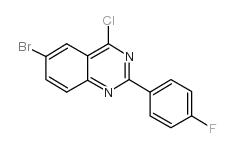 6-溴-4-氯-2-(4-氟苯基)喹唑啉结构式