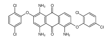 1,4,5-triamino-2,6-bis(2,5-dichlorophenoxy)anthracene-9,10-dione结构式