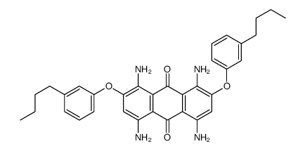 1,4,5,8-tetraamino-2,7-bis(3-butylphenoxy)anthracene-9,10-dione Structure