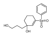 1-(3-hydroxypropyl)-3-phenylselenonylcyclohex-2-en-1-ol Structure