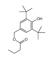 (3,5-ditert-butyl-4-hydroxyphenyl)methyl butanoate结构式