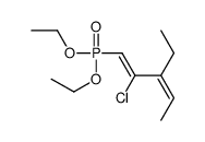 2-chloro-1-diethoxyphosphoryl-3-ethylpenta-1,3-diene Structure