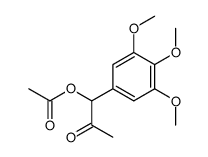 [2-oxo-1-(3,4,5-trimethoxyphenyl)propyl] acetate结构式