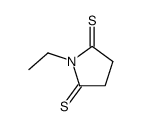 2,5-Pyrrolidinedithione,1-ethyl- Structure