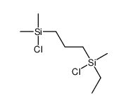 chloro-[3-[chloro(dimethyl)silyl]propyl]-ethyl-methylsilane结构式