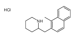 2-[(1-methylnaphthalen-2-yl)methyl]piperidine,hydrochloride结构式