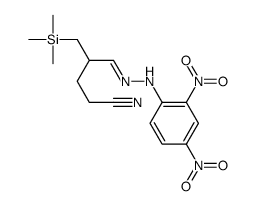 4-[[(2,4-dinitrophenyl)hydrazinylidene]methyl]-5-trimethylsilylpentanenitrile结构式