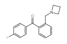 2-AZETIDINOMETHYL-4'-FLUOROBENZOPHENONE结构式