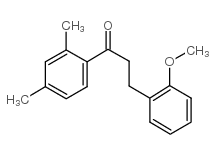 2',4'-DIMETHYL-3-(2-METHOXYPHENYL)PROPIOPHENONE结构式