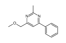 4-(methoxymethyl)-2-methyl-6-phenylpyrimidine Structure