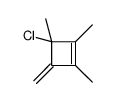3-chloro-1,2,3-trimethyl-4-methylidenecyclobutene结构式