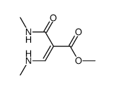 methyl 3-methylamino-2-(N-methylcarbamoyl)propenoate结构式