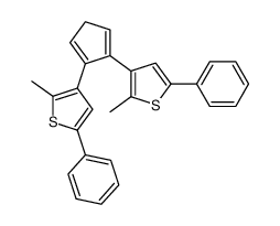 2-methyl-3-[5-(2-methyl-5-phenylthiophen-3-yl)cyclopenta-1,4-dien-1-yl]-5-phenylthiophene Structure