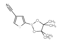 5-(4,4,5,5-Tetramethyl-1,3,2-dioxaborolan-2-yl)thiophene-3-carbonitrile Structure