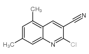 2-chloro-5,7-dimethylquinoline-3-carbonitrile结构式