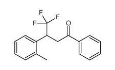 4,4,4-trifluoro-3-(2-methylphenyl)-1-phenylbutan-1-one Structure