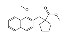 methyl 1-((1-methoxynaphthalen-2-yl)methyl)cyclopentanecarboxylate Structure