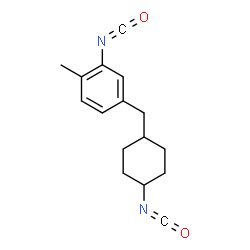 5-[(4-isocyanatocyclohexyl)methyl]-o-tolyl isocyanate structure