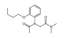 2-(N-acetyl-2-butoxyanilino)-N,N-dimethylacetamide结构式