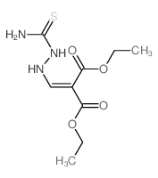 diethyl 2-[(2-carbamothioylhydrazinyl)methylidene]propanedioate Structure