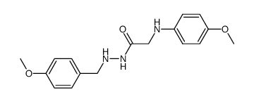 (4-Methoxy-phenylamino)-acetic acid N'-(4-methoxy-benzyl)-hydrazide结构式