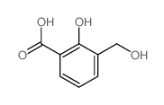 2-hydroxy-3-(hydroxymethyl)benzoic acid Structure