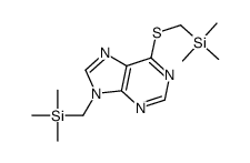 trimethyl-[[9-(trimethylsilylmethyl)purin-6-yl]sulfanylmethyl]silane Structure