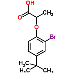 2-[2-Bromo-4-(2-methyl-2-propanyl)phenoxy]propanoic acid结构式