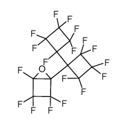 perfluoro-1-(1'-cyclobutylcyclobutyl)-1,2-epoxycyclobutane结构式