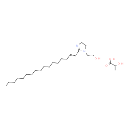 lactic acid, compound with 2-(heptadecenyl)-4,5-dihydro-1H-imidazol-1-ethanol (1:1)结构式