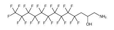 2-Tridecanol, 1-amino-4,4,5,5,6,6,7,7,8,8,9,9,10,10,11,11,12,12,13,13,13-heneicosafluoro结构式