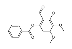 1-(6-benzoyloxy-2,3,4-trimethoxy-phenyl)-ethanone Structure