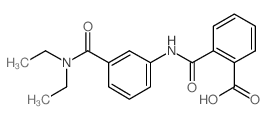 2-({3-[(Diethylamino)carbonyl]anilino}carbonyl)-benzoic acid Structure