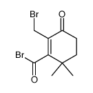 2-Bromomethyl-6,6-dimethyl-3-oxo-cyclohex-1-enecarbonyl bromide Structure