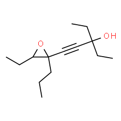 4-Nonyn-3-ol, 6,7-epoxy-3-ethyl-6-propyl-结构式