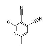 2-chloro-6-methylpyridine-3,4-dicarbonitrile结构式