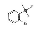 o-bromo(fluorodimethylsilyl)benzene结构式