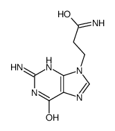 3-(2-amino-6-oxo-3H-purin-9-yl)propanamide Structure